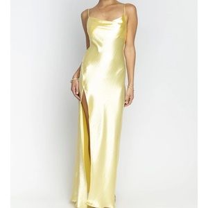 Resa river slip dress butter M NWT